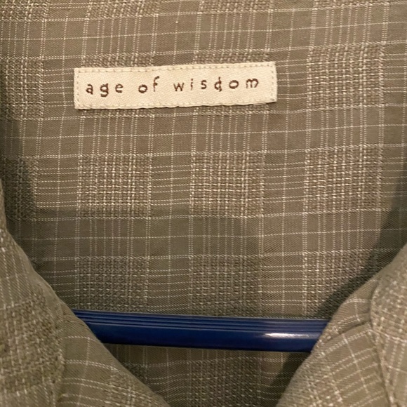 Men’s Shirt Age of Wisdom Jade Short Sleeves SizeL - Picture 5 of 8